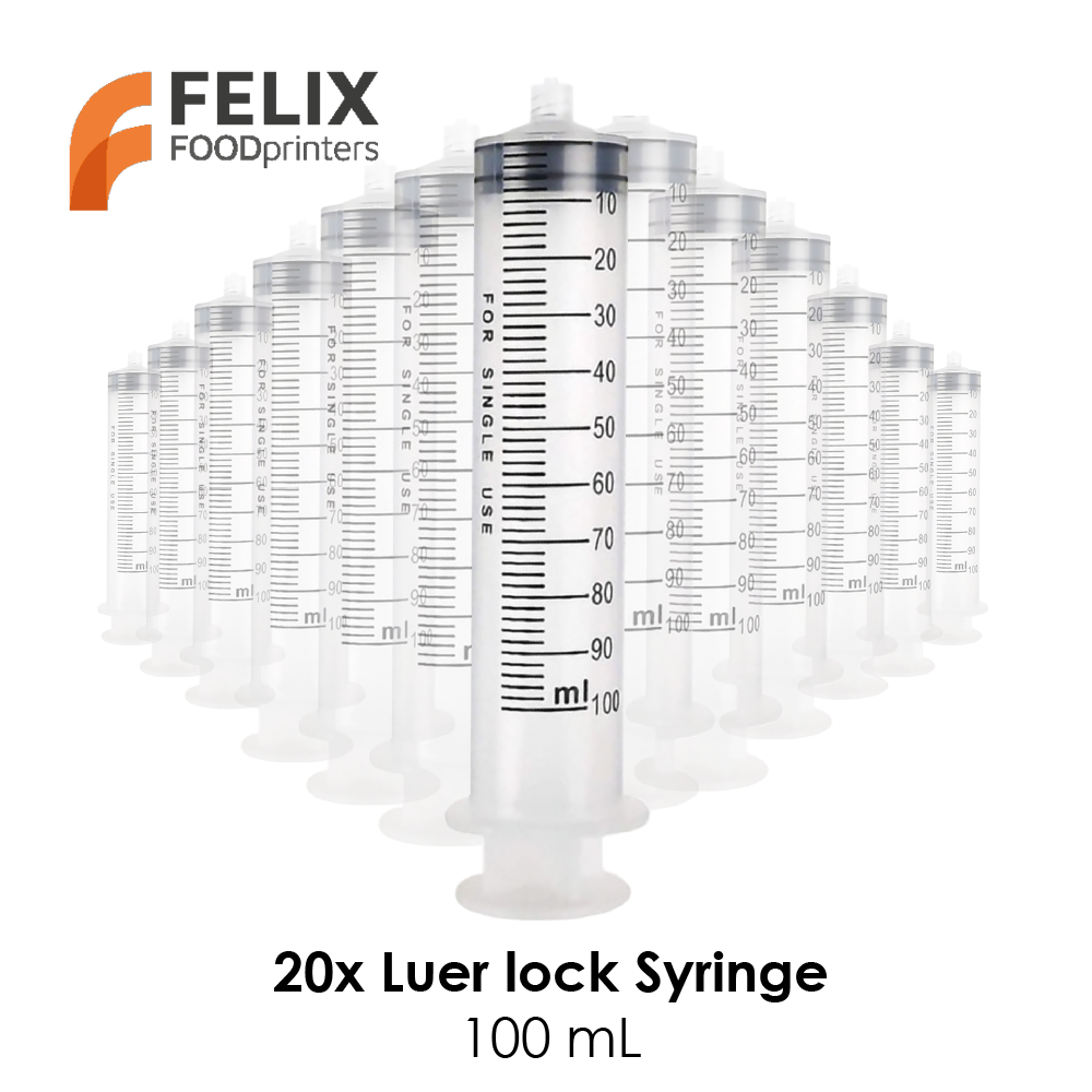 PP Luer lock syringe 20 pieces