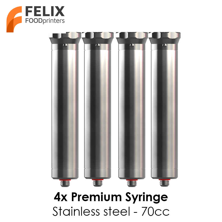 Premium Stainless Steel Syringe (4x)